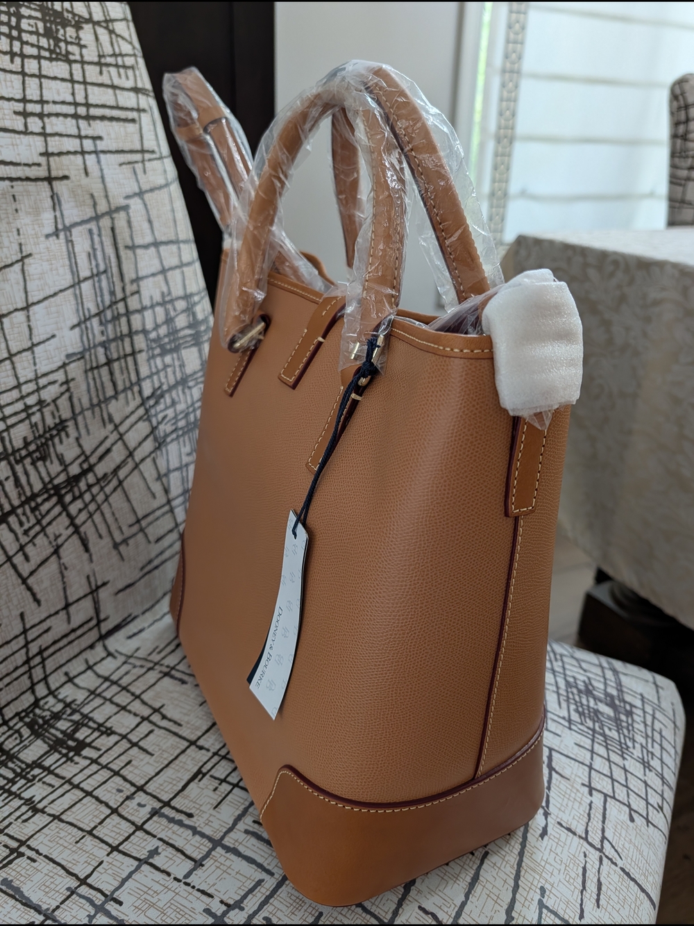 Dooney & Bourke Caramel Shelby Tote with  Mini Wallet - Picture 4 of 7